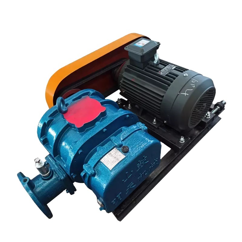 අඩු ඝෝෂාවක් නියත වේගය තුනක් Lobe Rotor Roots Vacuum Pump